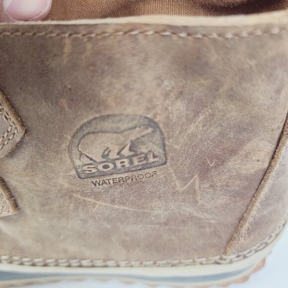 Sorel Women's Brown Out 'N About Leather Waterproof Ankle Duck Boot Size US 8 - Picture 5 of 7
